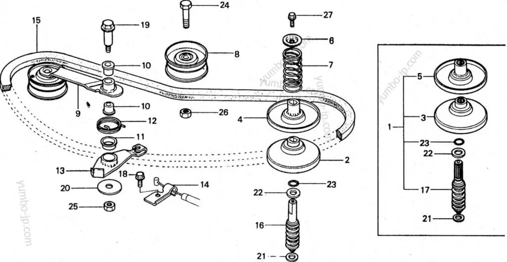 John Deere 770 belt diagram